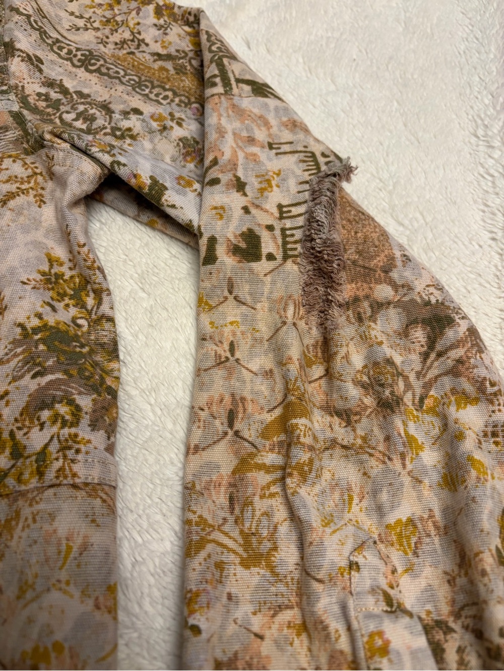Anthropologie Pilcro Medium shirt jacket outdoor printed camo cheetah shacket - Picture 5 of 15